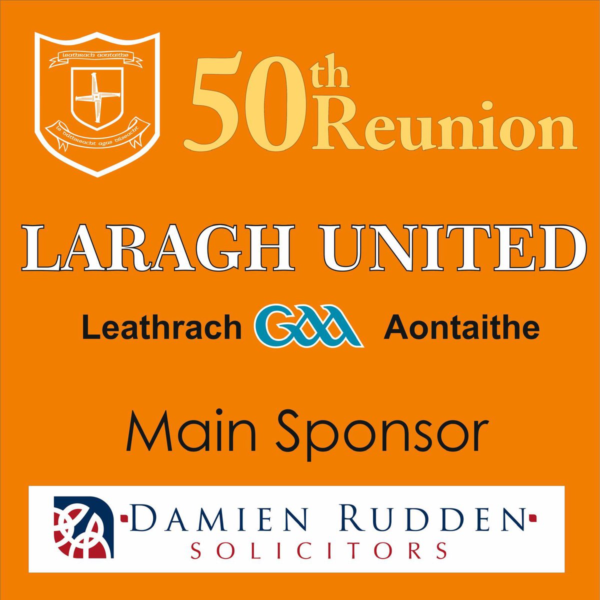 LaraghUnitedGAA's tweet photo. Laragh United 50th Year Reunion is here: Thursday July 11th: 
U10 Girls Laragh United v Killygarry 5pm 
U10 Boys Laragh United v Denn 6pm 
U13 Kadona Shield Final: Laragh United v Kill Shamrocks 7:15
History of Laragh United with special guests: 9pm https://t.co/5UZTCjsOIF https://t.co/mIHBUgLR7p