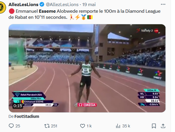jtchoufang's tweet photo. @AllezLesLions @CRTV_web Puissiez-vous compléter cette information?
Qui sont-ils?
Quelles sont les discipline concernées, car en athlétisme, on en dénombre plusieurs dizaines.
Qui des autres et notamment le sprinteur #Esseme dont vous avez souvent parlé? https://t.co/iYc9ZTYJcp