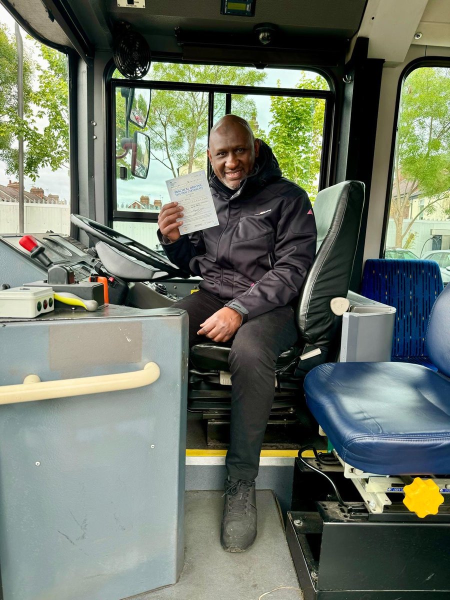 🥳A huge congratulations to Alpha, our brand new bus driver to <a href="/TeamPennine/">TeamPennine</a> in Elland. A massive thank you to his instructor, Gordon, for getting Alpha to this point. 🎉Make sure you keep a look out for Alpha driving your bus soon!🙌