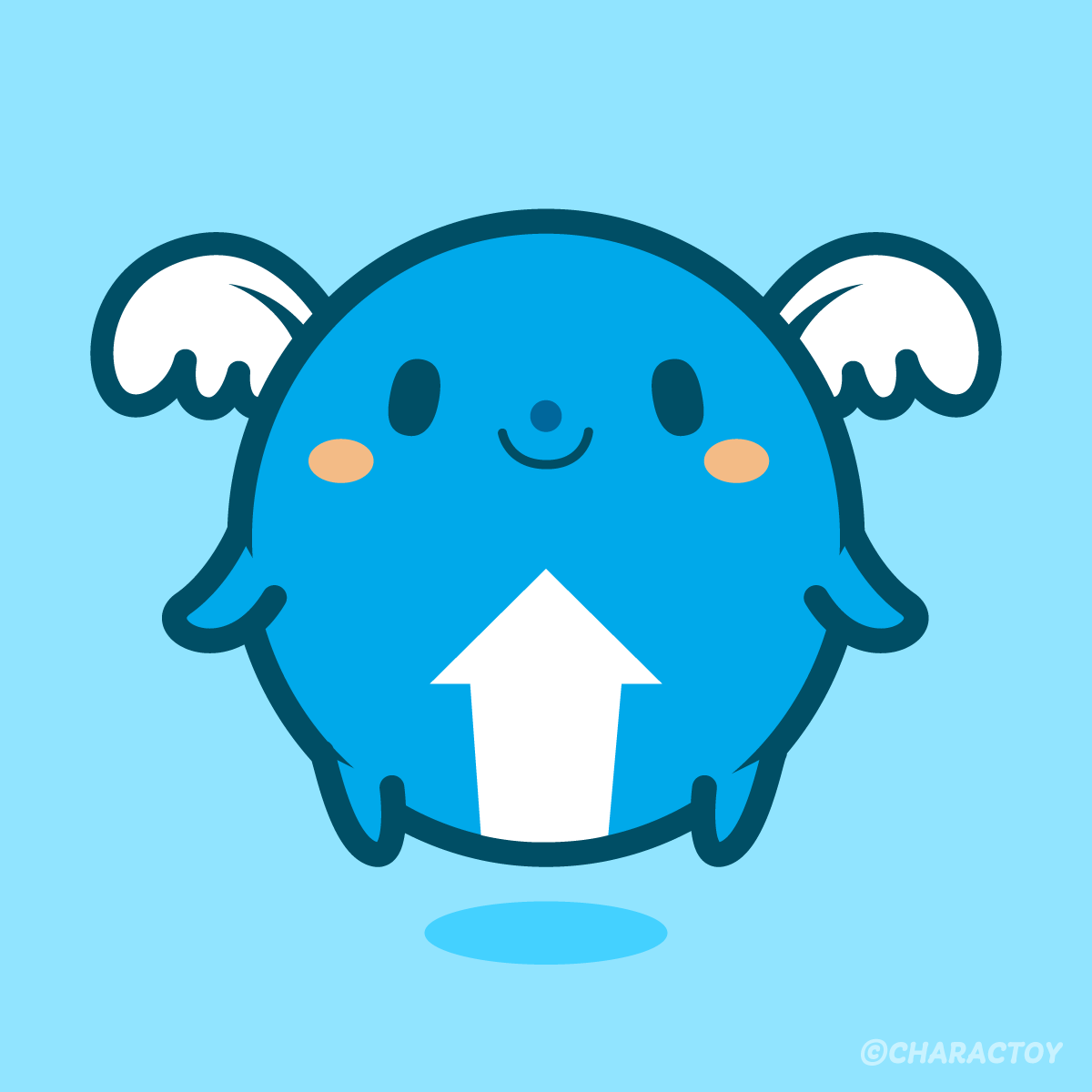 charactoy's tweet photo. 成長・飛躍をイメージしたキャラクター
#キャラクター #かわいい #ポップ https://t.co/xAWcQY80Yf