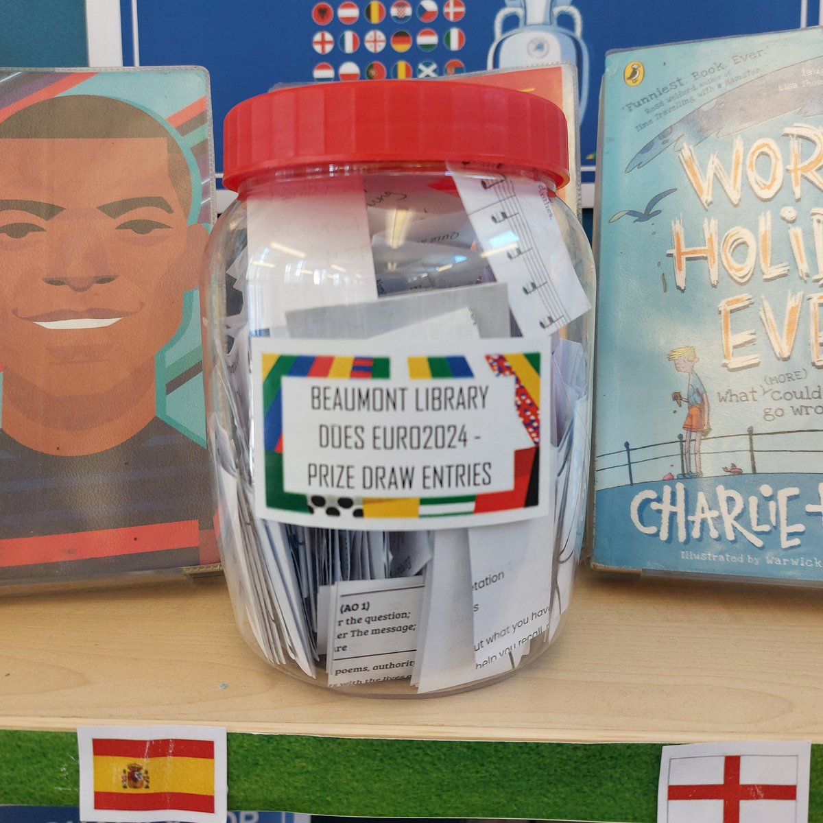 Beaumont Library (@beaulibrary) on Twitter photo ⚽️ 📚 A reminder for <a href="/BeaumontSchStA/">Beaumont School</a> Year 7s and 8s: our #EURO2024 reading challenge ends this Sunday! Remember to hand in your entry slips on Monday 15th. The prize draw will take place on Tuesday 16th! ⚽️ 📚 ⚽️ 📚 A reminder for <a href="/BeaumontSchStA/">Beaumont School</a> Year 7s and 8s: our #EURO2024 reading challenge ends this Sunday! Remember to hand in your entry slips on Monday 15th. The prize draw will take place on Tuesday 16th! ⚽️ 📚