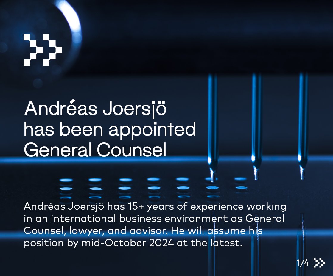theBICOgroup's tweet photo. Andréas Joersjö has been appointed as General Counsel, and we look forward to welcoming him to our Executive Management. Andréas will join BICO by mid-October at the latest.

Read the press release:
https://t.co/JTmZI2jmwE https://t.co/FWxmphjgVL