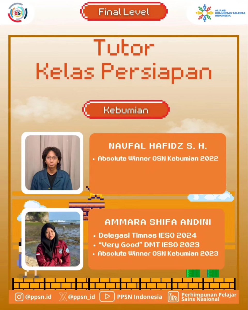 ppsn_id's tweet photo. [
📌FASILITAS
-Akses materi dan catatan 
-Live-Class pembahasan soal dan materi OSN hingga 8 jam
-Grup diskusi
-Rekaman kelas

📌CATAT TANGGALNYA!!
Pendaftaran : 10 Juni - 28 Juni 2024
Pelaksanaan : 20 Juni - 28 Juni 2024

📌BIAYA PENDAFTARAN
GRATISS!!! 🤩 https://t.co/itVZ1nwNaO