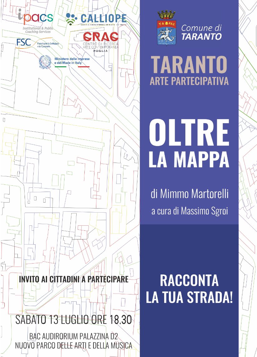 GmailCioffi's tweet photo. Come si fa a sensibilizzare una popolazione attraverso i sensi? Attraverso il racconto di una strada ? Come si arriva a cambiare il proprio percepito dell’ambiente e trasformarlo in armonia con se’ e con l’eco-sistema?  Vi aspetto a Taranto il 13 luglio al BAC ore 18.30 https://t.co/5WB6hlDKt8