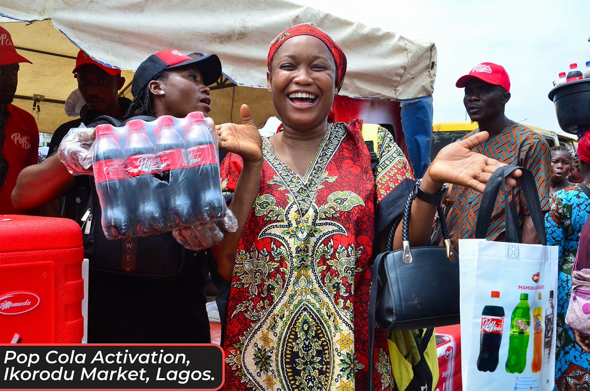 Ghadco_ng's tweet photo. Pop Cola is now available at Ikorodu Market. Come by and be a part of the fizz-tastic fun! 

#chiamodmarketer 
#ghadco_ng 
#PopColaLaunch 
#IkoroduMarket 
#LagosLife 
#popcolaworld 
#mamudabeverages 
#HEESEUNG 
#NothingLikeOranje https://t.co/aY9jz9zEqY