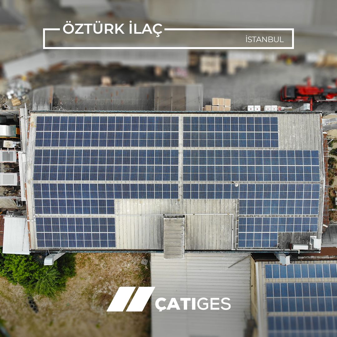 catiges_'s tweet photo. Öztürk İlaç, sürdürülebilir temiz enerjiye ÇATIGES ile geçti.

Proje Yat.: Öztürk İlaç
Proje Lok.: İstanbul
Proje Kap.: 222,49 kWp
Panel: @HTSolarEnergy 
Inverter:  Solis
Kurtarılan Ağaç: 818 Adet/yıl
Engellenen Karbon Salımı: 125,48 Ton/Yıl

#ÇATIGES #solar #güneşpanelikurulumu https://t.co/sfy44EmUIG