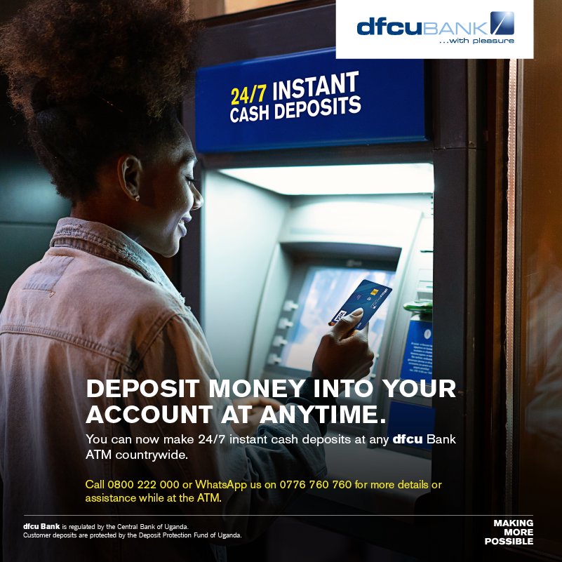 cbsfm_ug's tweet photo. After a long day, you don't need another long queue at the bank to deposit money! Bank at your pace with our countrywide ATMs available 24/7. You can now deposit cash in no time, anytime! Send us a message for assistance. #MakingMorePossible https://t.co/ioHXYDhnHQ