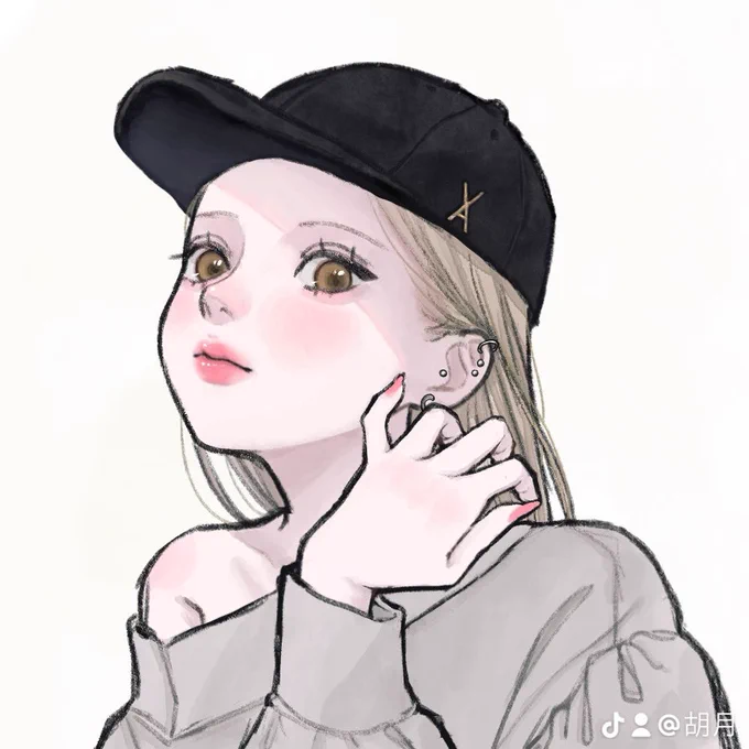 色んな女の子落書き バレエコアファッションかわいい