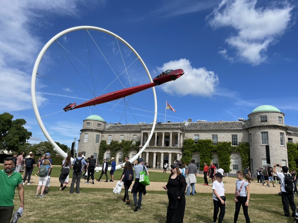 ZamberP's tweet image. Breaking myself in gently to #GFOS Glorious weather today at Goodwood Festival of Speed