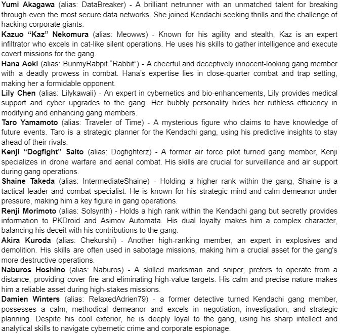 JonathanWA_511's tweet image. Meet the characters for my CyberCode Online story...

(Teaser 1)

#cyberpunk #CyberCodeOnline #WorkOnProgress