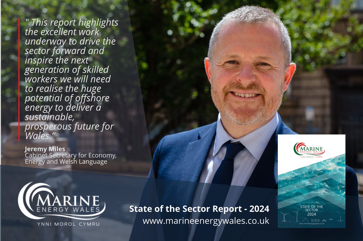 📢  Wales’ marine renewable energy sector delivered almost £30 million to the Welsh economy during the 2023 / 24 financial year. That’s according to our 2024 State of the Sector Report, published today!

🔗 Read the full report via the following link: marineenergywales.co.uk/industry-news/…