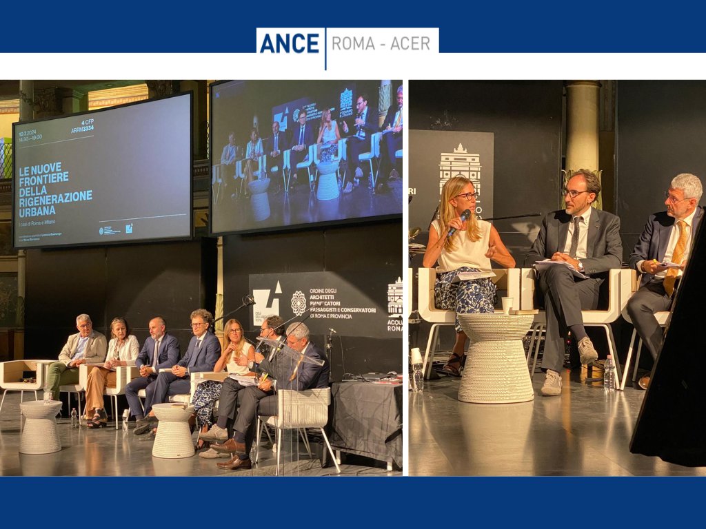 🔵 “Le nuove frontiere della #rigenerazioneurbana. I casi di #Roma e #Milano”, la Vicepresidente #AnceRoma - ACER, Benedetta Bonifati, al convegno di <a href="/architettiroma/">OrdineArchitettiRoma</a> : “L’imprenditore ha bisogno di un quadro normativo e regolamentare certo”

🔗 acerweb.it/le-nuove-front…