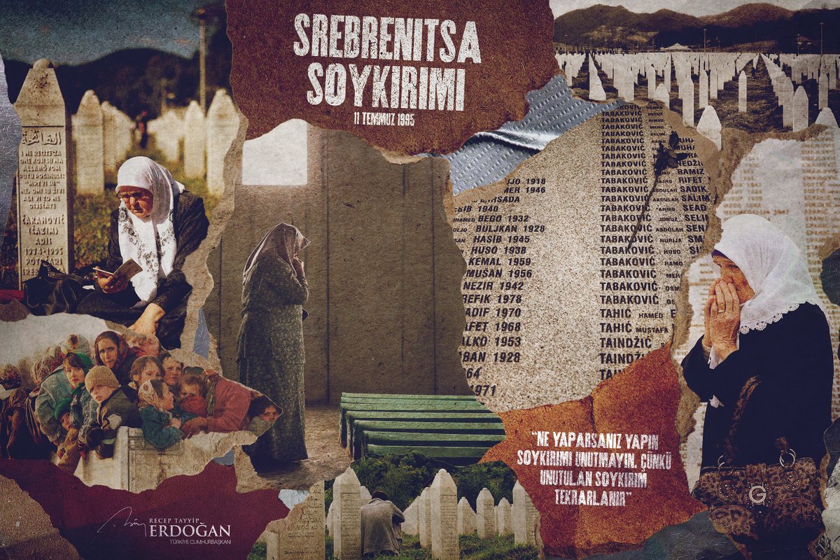 Bugün insanlık tarihine kapkara bir leke olarak geçen Srebrenitsa Soykırımı’nın 29’uncu yıl dönümü…
 
Srebrenitsa Soykırımını Uluslararası Düşünme ve Anma Günü’nde, şehitlerimizin kederli ailelerine ve tüm Boşnak kardeşlerimize bir kez daha en içten taziyelerimi iletiyorum.