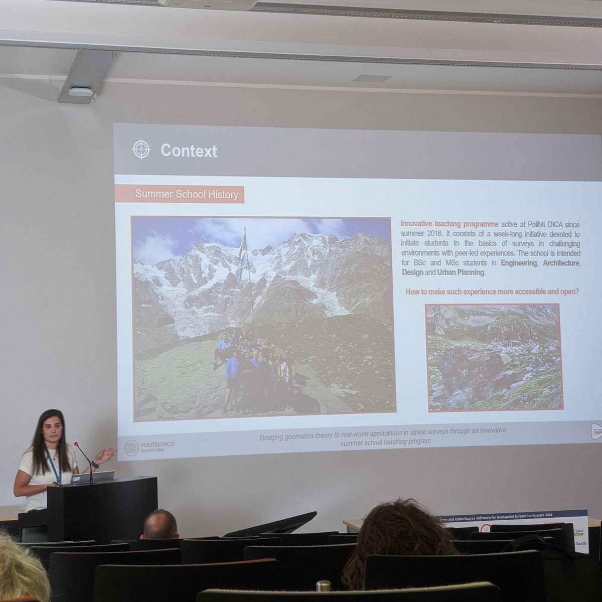 Federica Gaspari (@fede_gaspari) on Twitter photo Just got back from an incredible week at #FOSS4GE2024 in Tartu! 📷
In this context, I had the opportunity to present in the academic track, sharing the work <a href="/LabMGF/">Geodetic and Photogrammetric Laboratory of PoliMi</a> has done in creating a summer school #innovativeteaching program based on #opendata, resources, and #FOSS4G tools📷 Just got back from an incredible week at #FOSS4GE2024 in Tartu! 📷
In this context, I had the opportunity to present in the academic track, sharing the work <a href="/LabMGF/">Geodetic and Photogrammetric Laboratory of PoliMi</a> has done in creating a summer school #innovativeteaching program based on #opendata, resources, and #FOSS4G tools📷