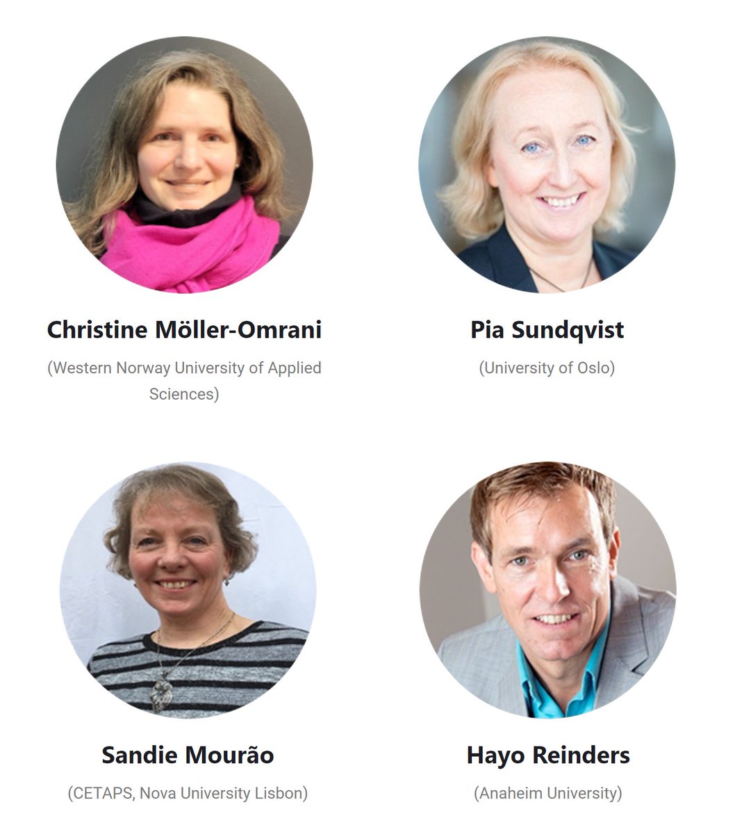 Laslab_ehu's tweet photo. We are delighted to have Profs. Möller-Omrani, Sundqvist (@PiaSundqvist), Mourão and Reinders (@hayoreinders) as our plenary speakers.

You can find more information about them: https://t.co/S1wWIAISBU https://t.co/PE1AyQS8Mg