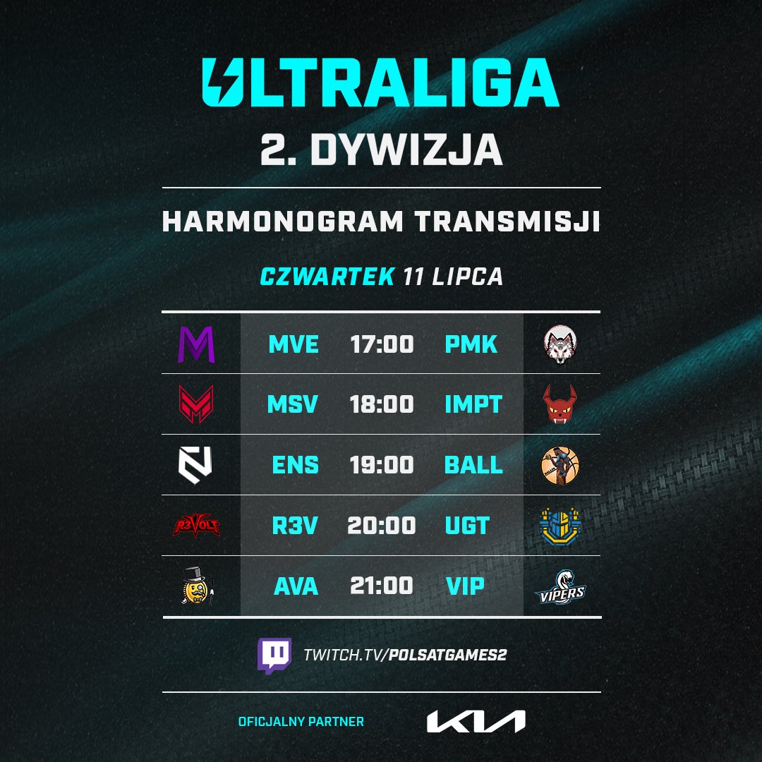 Dziś o 16:55 rozpoczynamy OSTATNI TYDZIEŃ sezonu regularnego 🫡

Ruszamy z naprawdę mocnym meczem, bo <a href="/Meavedron/">UP2U Meavedron</a> i <a href="/packmiko/">Packmiko Esports & Influencers</a> walczą o to, która ekipa trafi do juggernauta 🔝

Nie może Was zabraknąć dzisiaj! 

#ultraliga2