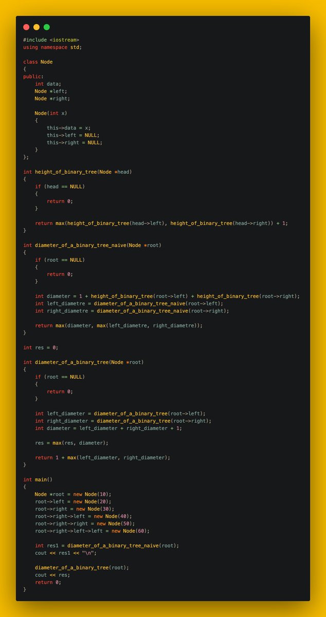 gincode18's tweet image. 🚀 Day 30 of #100DaysOfCode!

🔄 Implemented Tree Traversal in Spiral Form.
📏 Calculated the Diameter of a Binary Tree.
🌳 Found the Lowest Common Ancestor (LCA) in a Binary Tree.
🔥 Solved Burning a Binary Tree from a Leaf.
🔄 Serialized and Deserialized a Binary Tree.

 #DSA