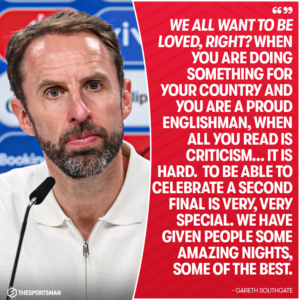 TheSportsman's tweet photo. 🏴󠁧󠁢󠁥󠁮󠁧󠁿 Gareth Southgate deserves his flowers.

#Euro2024 | #DENENG https://t.co/LrL1ZR5g0S