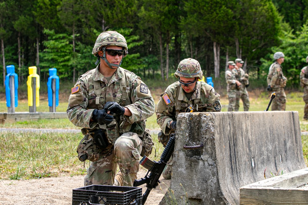 1Arotc's tweet photo. How's your arm?

5th Regiment had the opportunity to find out. These Cadets learned and practiced with hand grenades in simulated combat situations.

#CST24 #SpartanJourney #fragout #boomstick https://t.co/piniQihRHa