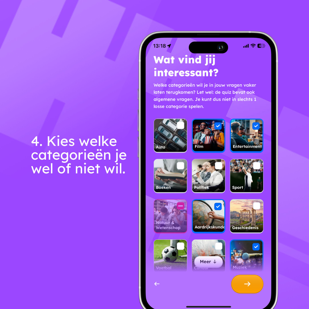Wist je dat je jouw interesses altijd kunt aanpassen? 🤔 Kies de categorieën die jij het interessantst vindt en speel quizzen die perfect bij jou passen. 🎶⚽📚🎬

Download nu en maak je WizQuiz-ervaring helemaal van jou! 📲✨

#WizQuiz #Personalisatie #SpeelOpJouwManier