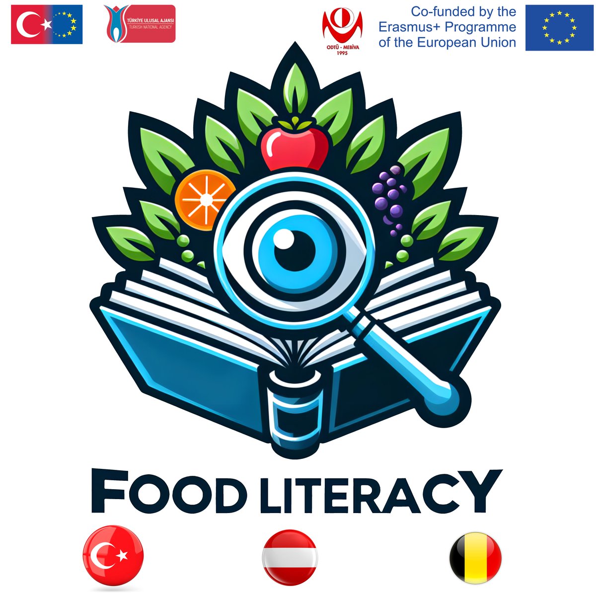 The "Food Literacy" project, which we carry out under the partnership of Türkiye (<a href="/odtumebiva/">ODTÜ MEBİVA</a> <a href="/TCTarim/">T.C. Tarım ve Orman Bakanlığı</a> <a href="/ekapder/">EKAPDER</a> <a href="/mardinartuklu/">Mardin Artuklu Üniversitesi</a> ), Austria (<a href="/Compass/">Compass</a>) &amp; Belgium (<a href="/EUROACTIVA1/">EURO ACTIVA SL</a> ) is supported by the <a href="/ulusalajans/">Türkiye Ulusal Ajansı 🇹🇷 Turkish NA</a> (Turkish National Agency) and the <a href="/EU_Commission/">European Commission</a>  <a href="/EUErasmusPlus/">Erasmus+</a> program