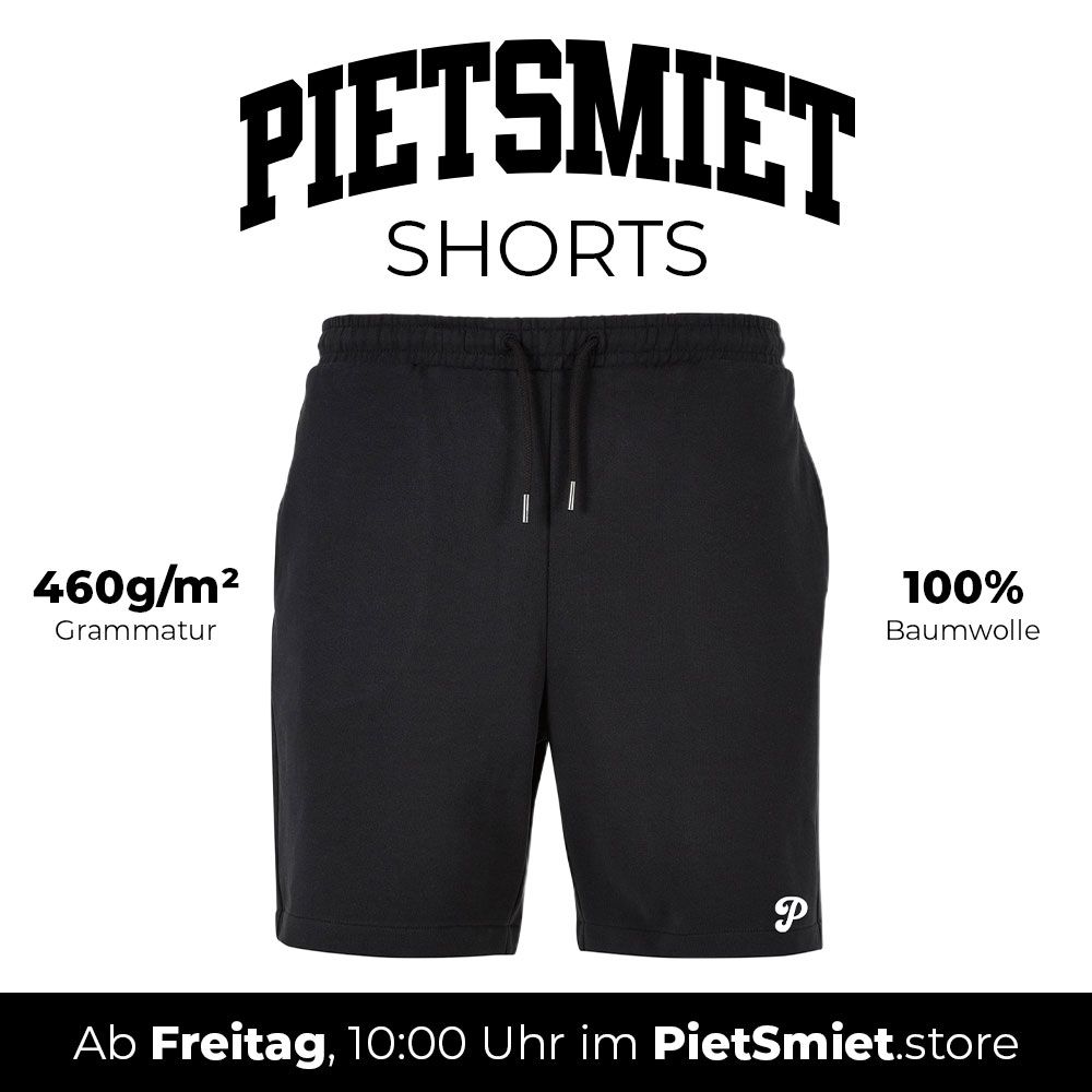 Auf pietsmiet.store gibts am Freitag ne neue Shorts für euch, frisch kreiert von <a href="/BenDelorean/">BEN</a>! Ist ein geiles Teil (also beide eigentlich, Ben und die Shorts🤝)!