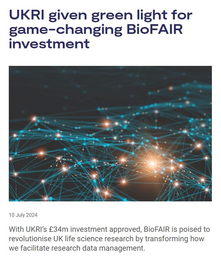 We’re investing £34m in BioFAIR, a concept that could transform how we facilitate research data management.

BioFAIR will accelerate use of findable, accessible, interoperable and reusable (FAIR) data principles.

Find out more: orlo.uk/pRajP

<a href="/ElixirNodeUk/">ELIXIR UK</a> <a href="/The_MRC/">Medical Research Council</a>