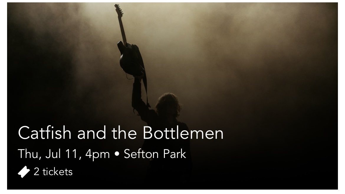 _bekwood's tweet photo. Selling 2x tickets for Catfish &amp; The Bottlemen tonight in Liverpool £45 each https://t.co/bImgG930hv