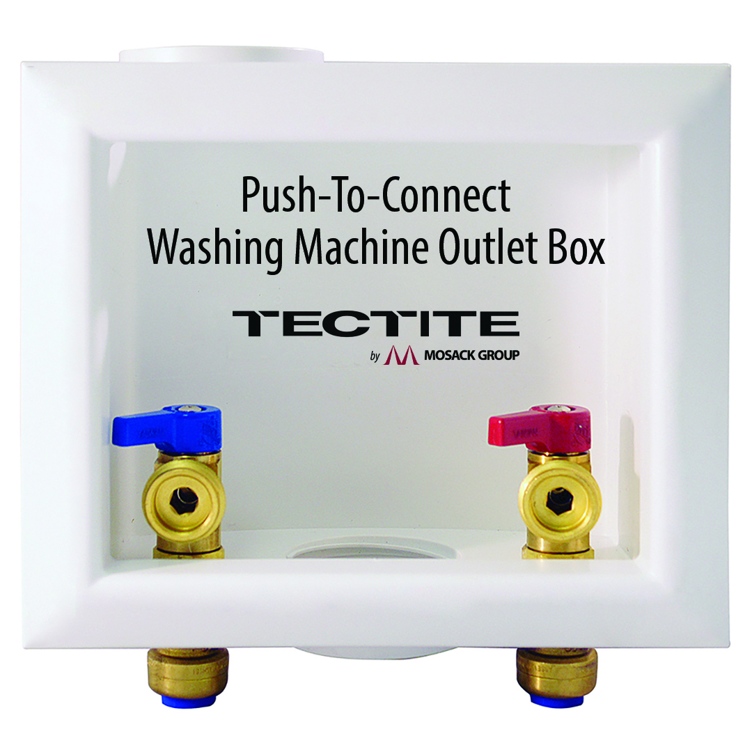 ApolloByTMG's tweet image. Is it time to replace your washing machine outlet box? It’s easy to do so with our Tectite Push-To-Connect Washing Machine Outlet (also available with water hammer arrestors). #PushToConnect #TectitebyMosackGroup #MosackGroup