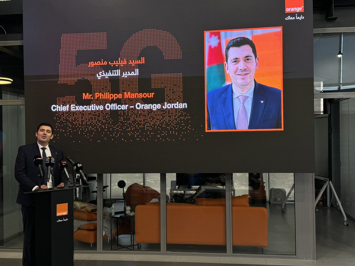 One year ago, @OrangeJo launched 5G, setting the stage for more groundbreaking innovations and progress. With our partners, we're ensuring an empowered, innovative, and connected future. Proud of our amazing teams for leading the future ! #OrangeIsHere #دايماً_معاك 
#5G #Orange5G