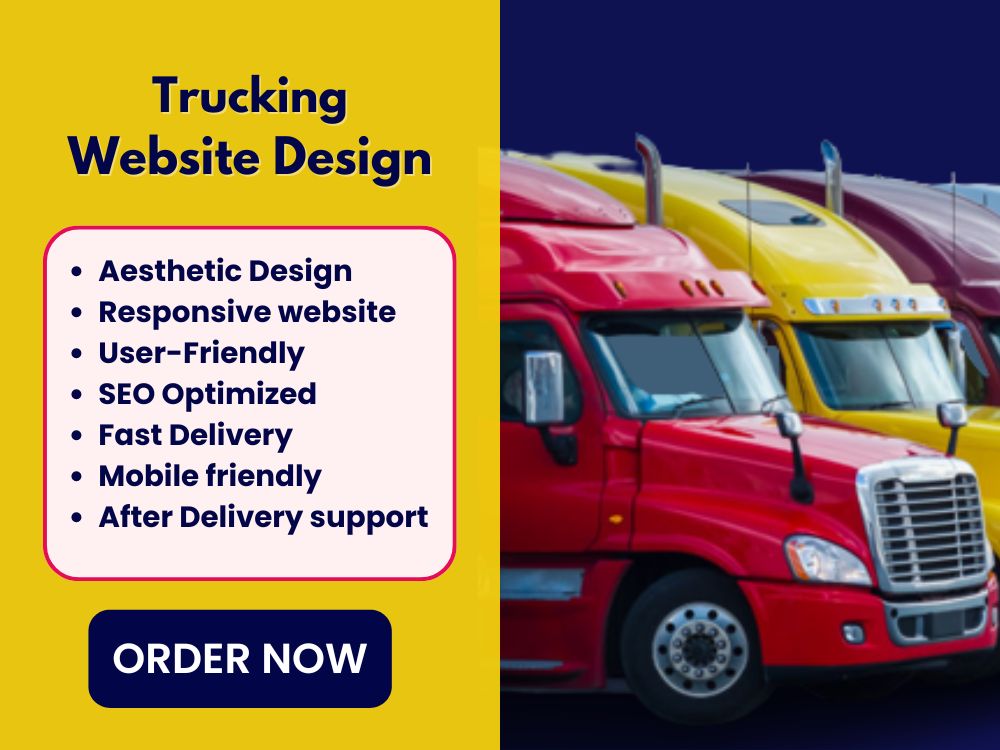 🚛 Enhance your trucking business with a professional website redesign and SEO optimization. I specialize in creating and revamping truck driver websites to boost your online presence and drive success. Let's elevate your digital footprint today! 💻🚛

#WebDesign #SEO #Trucking