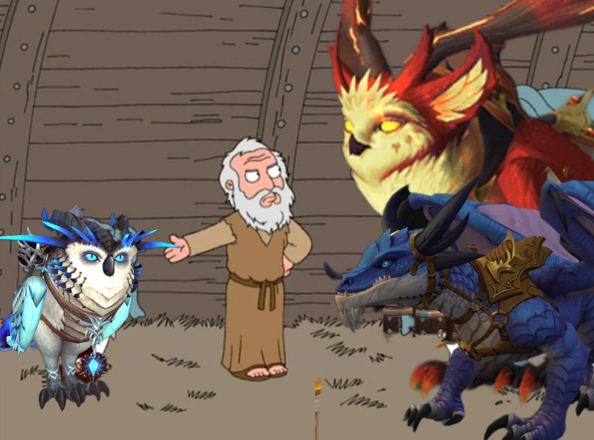 AlterTimeSK's tweet photo. 🦉+ 🐉= 🔵 https://t.co/cWVJc34qKW