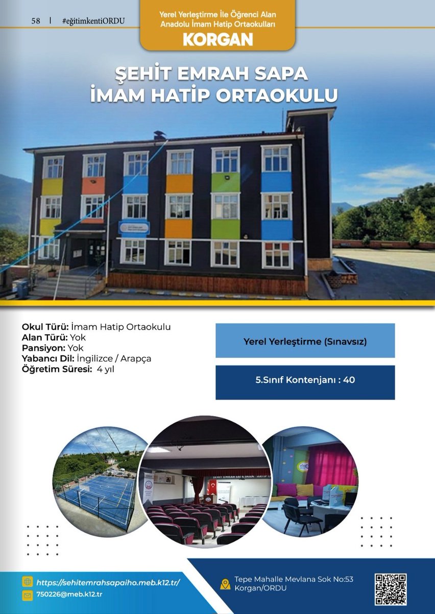 Ordu İl Milli Eğitim Müdürlüğümüz tarafından hazırlanan Anadolu İmam Hatip Liseleri ve İmam Hatip Ortaokulları İl Tanıtım Rehberinde okulumuz...  👇 ordu.meb.gov.tr/dijitaldergi/i…
<a href="/meb_dinogretimi/">MEB Din Öğretimi Genel Müdürlüğü</a> <a href="/Ordu_MEM/">Ordu İl Millî Eğitim Müdürlüğü</a> <a href="/korganmem/">Korgan İlçe Milli Eğitim Müdürlüğü</a> <a href="/MurtazaAlan/">Murtaza ALAN 🇹🇷</a>