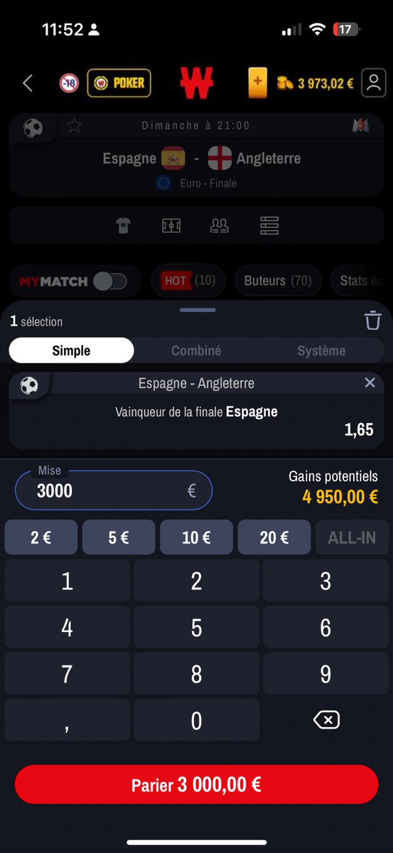 BetPronooo's tweet photo. #concours
🤑GROSSE KICHTA = GROS CONCOURS !🤑

Si l’Espagne gagne la finale, je tire au sort et j’offre 50€ à 2 personnes ici 👈

J’offre 50€ a 2 personnes sur Telegram 👈 lien en bio

Pour participer c’est simple :

👺 Abonne toi
↪️ #RT
❤️ #Like
✍️ «Je participe»

#TeamParieur https://t.co/vxdYPJYw3y