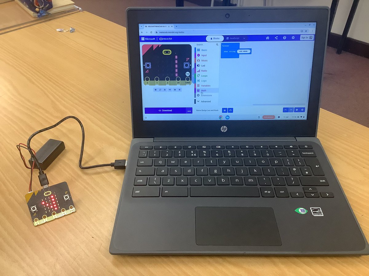 Year 6 have been busy today learning how to program Micro:bits.