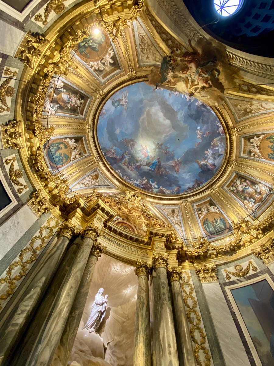 Guiguiii94's tweet photo. À St Sulpice, les restaurations s’enchaînent à un rythme effréné ces dernières années !

Ainsi, la chapelle Ste Geneviève peinte par Timbal et la majestueuse, la très grande chapelle axiale de la Vierge et sa coupole à fresque par Lemoyne ont retrouvé tout leur éclat !

Fil 1/12 https://t.co/nNjNUG23aa