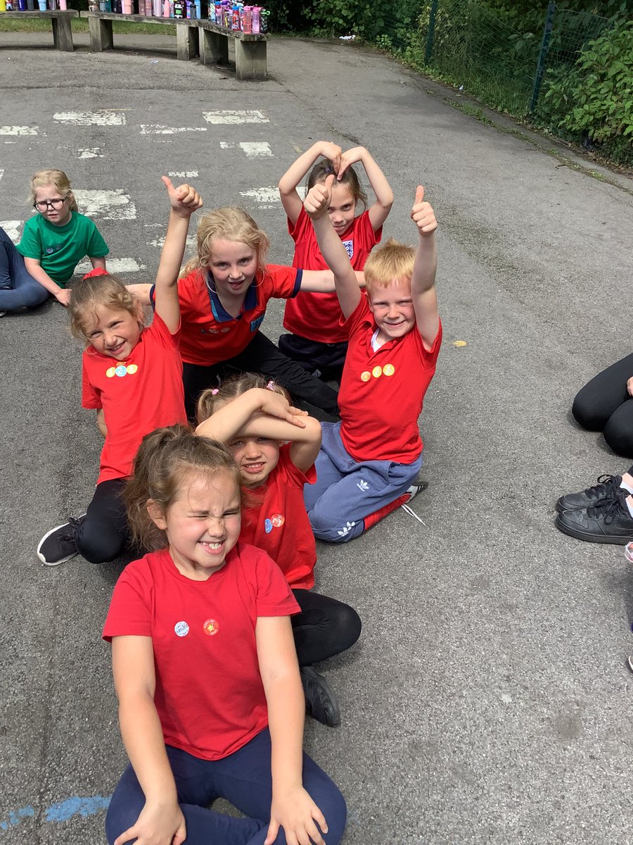 Sports day ready! 💚💙💛❤️