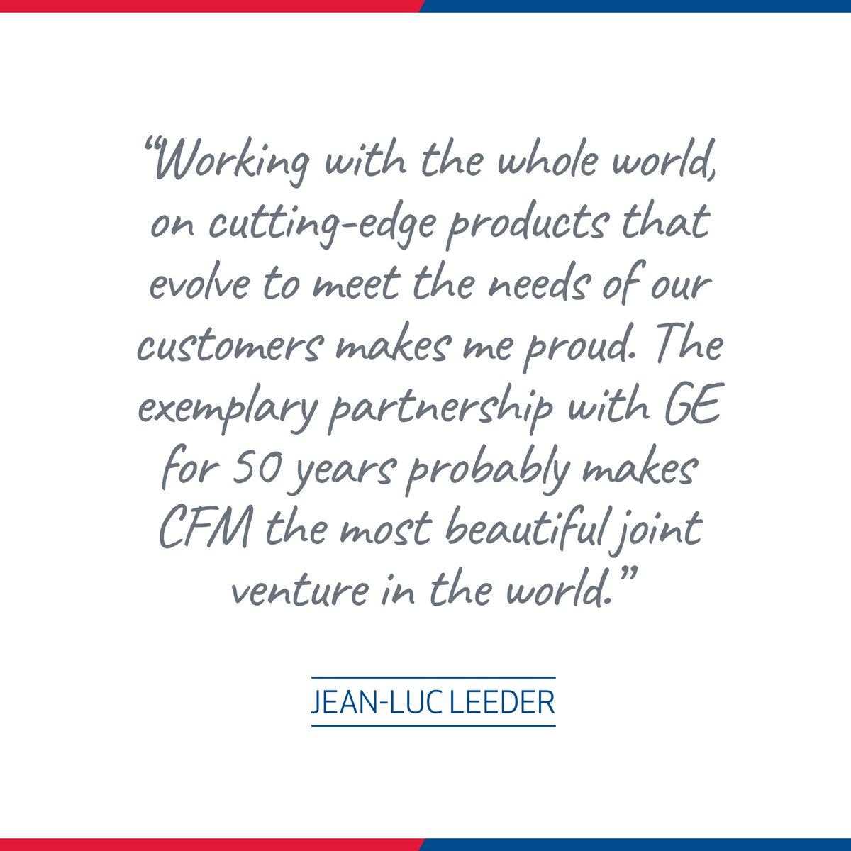 CFM_engines's tweet photo. 🎉 The People of Flight | Meet Jean-Luc Leeder, our talented Sales Support Director in France.

He reveals what sets CFM apart for him. Here's to half a century of exceptional collaboration and innovation! 
#CFM50Years #ExtraordinaryTogether https://t.co/qqYHguAJ7U