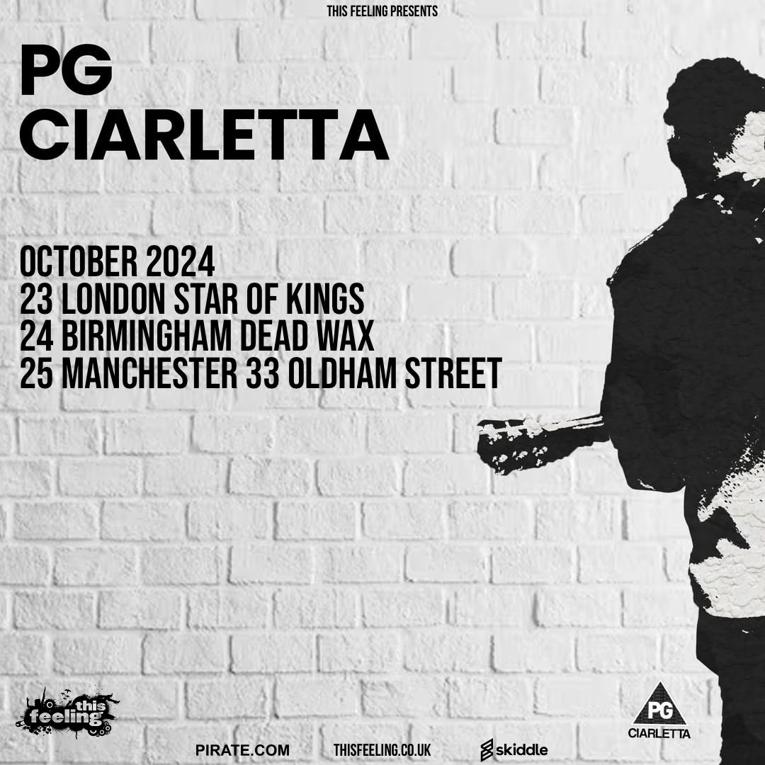 Can’t wait for the London, Birmingham &amp; Manchester headline shows in October. 

Tickets on sale below: ⬇️ 
thisfeeling.co.uk/pgciarletta