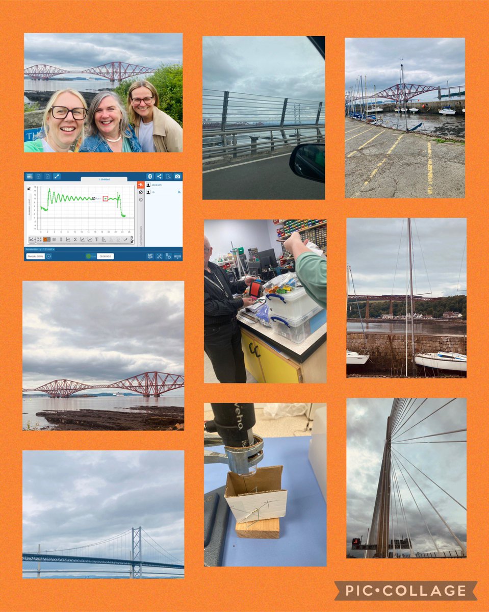 StAmbroseSci's tweet photo. A summer trip to @SSERCofficial for some support and training. A wonderful day discussing the future of science teaching and exploring apparatus, approaches to learning and the use of technology in the classroom. Oh and a lovely wee visit the the Forth bridges. #Ambees https://t.co/uiui7TClTD