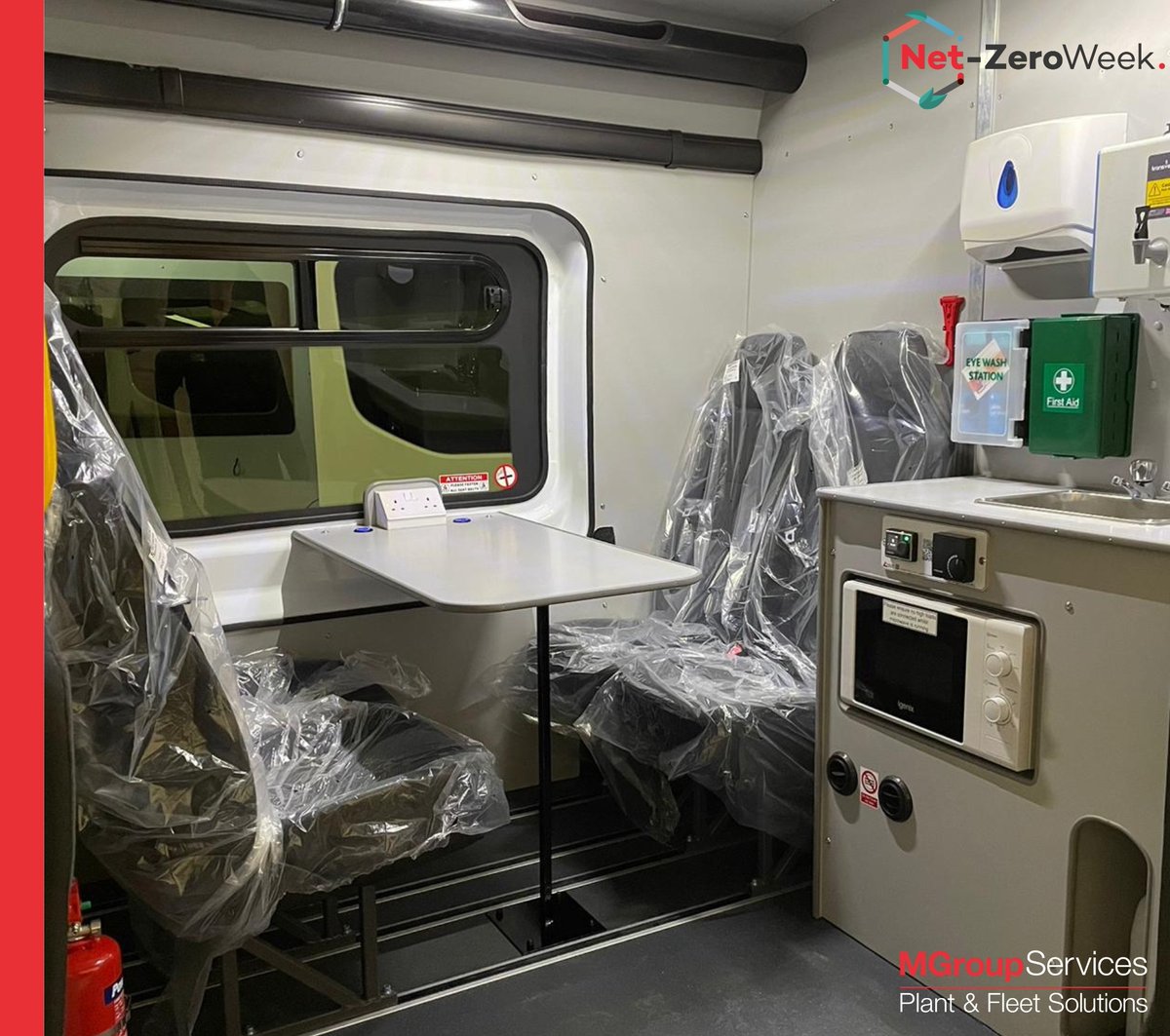 MGSPFS's tweet photo. We delivered 40 solar powered welfare vans to our colleagues at Morrison Energy Services in our commitment to reduce carbon emissions. 

Please read more here: https://t.co/Cyxztfv326

#NetZeroWeek2024 https://t.co/nKFktrx1vB