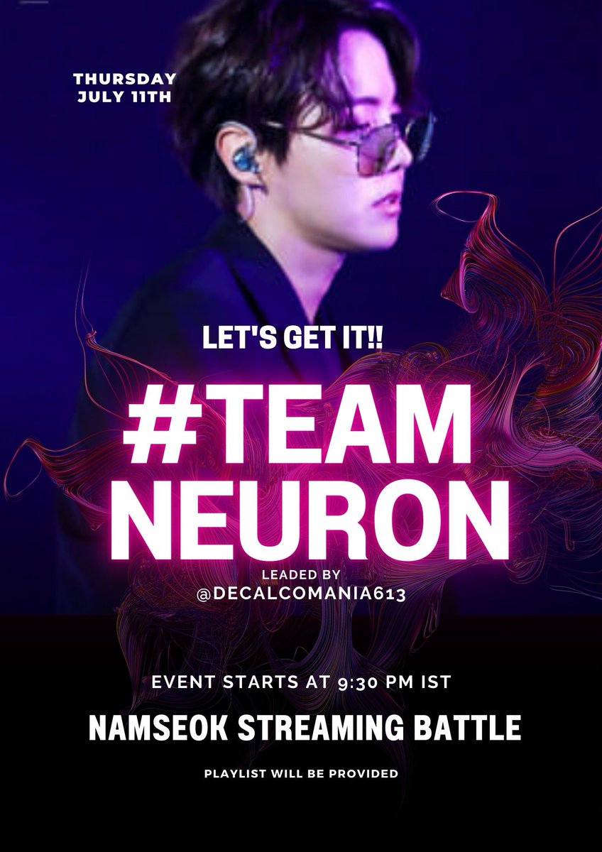 decalcomania613's tweet photo. NAMSEOK STREAMING BATTLE starts now ⚔️
#TEAMNEURON  take as much SS as u can and post them under the tweet ,use the tags given below 👇 

Tags; 
BTS SONGS TO 1B
TEAM NEURON TO WIN 
#TEAMNEURON

🎯 1000 replies 
Use this playlist for the battle 👇
https://t.co/KQOnGOi65k

💥💜 https://t.co/FUiT5LecEL