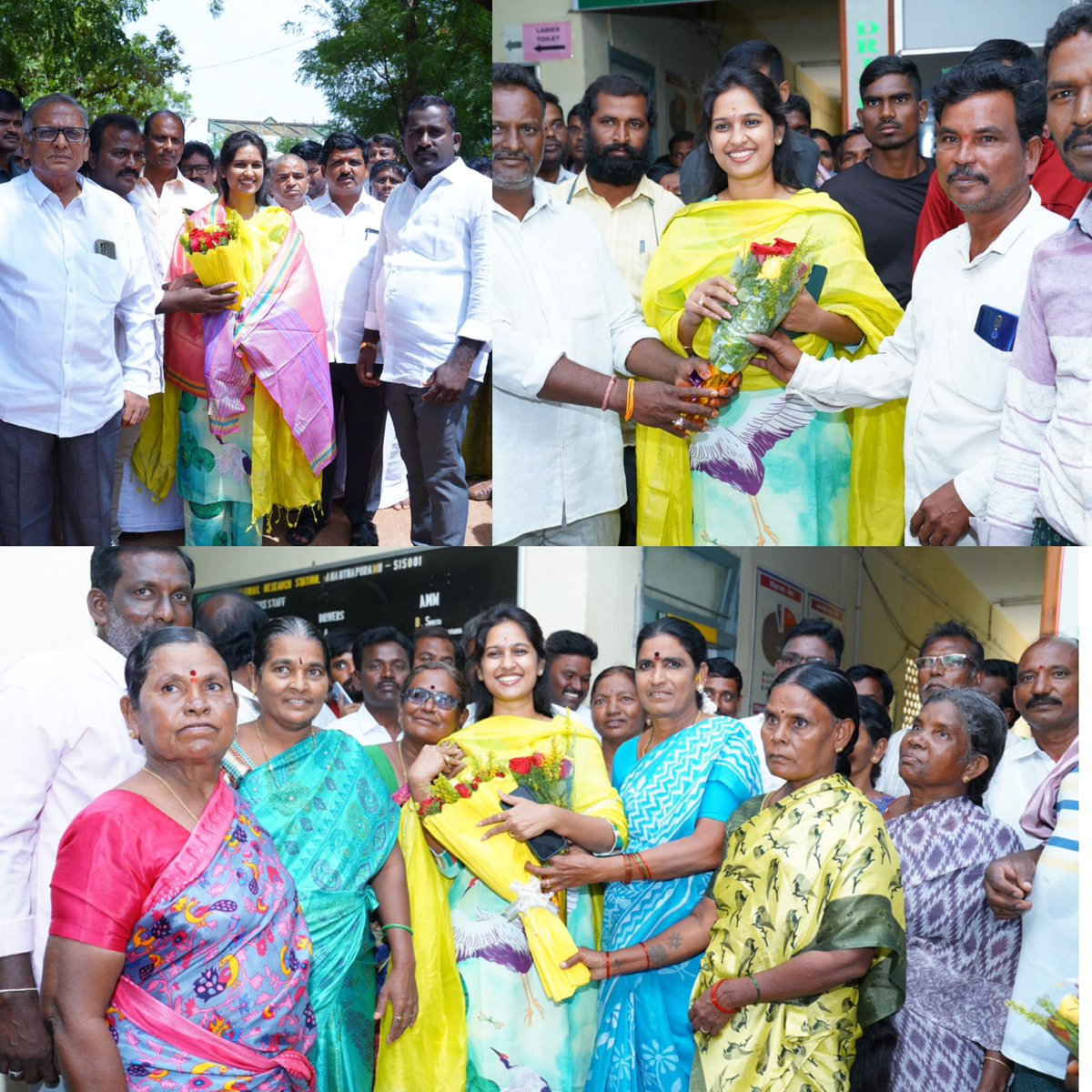 bandaru_sravani's tweet photo. శింగనమల నియోజకవర్గం,బుక్కరాయసముద్రం మండలం,రేకులకుంట లోని యన్. జి. రంగా వ్యవసాయ విశ్వవిద్యాలయం నందు ఎస్సి సబ్ ప్లాన్ కింద రైతులకు వ్యవసాయ పనిముట్లు స్పెయర్లు,టార్పాలిన్ పట్టాలును నియోజకవర్గ ఎమ్మెల్యే బండారు శ్రావణి శ్రీ గారు పంపిణీ చేశారు.

#AdminPost #SCsubPlan https://t.co/L6FJmXO24G
