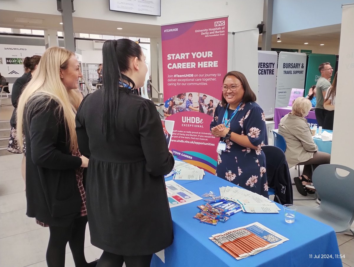 Mao Sam (@sam13munyoro) on Twitter photo Attended an information and recruitment event hosted by JUCD in conjunction with Derbyshire BME Forum - 'Unlocking New Possibilities'. Lots of useful conversations and networking.
#daywellspent
#unlockingnewpossibilities
<a href="/UHDBApprentice/">Apprenticeships at UHDB</a>
<a href="/UHDBTrust/">University Hospitals of Derby and Burton NHS FT</a> Attended an information and recruitment event hosted by JUCD in conjunction with Derbyshire BME Forum - 'Unlocking New Possibilities'. Lots of useful conversations and networking.
#daywellspent
#unlockingnewpossibilities
<a href="/UHDBApprentice/">Apprenticeships at UHDB</a>
<a href="/UHDBTrust/">University Hospitals of Derby and Burton NHS FT</a>