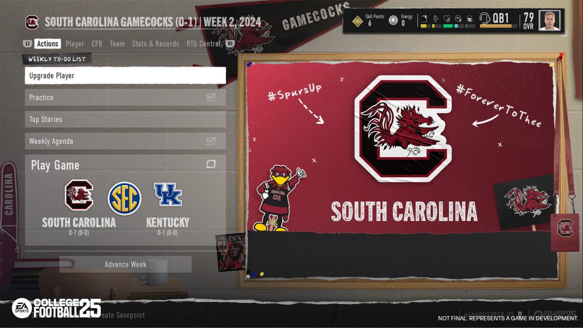 EricRayweather's tweet image. Road To Glory in College Football 25: A Thread

Here's a look at the home screen, the prospect selection screen where you decide to be a 5 Star down to a 2 Star. You also have your are type selection screen, and player creation.