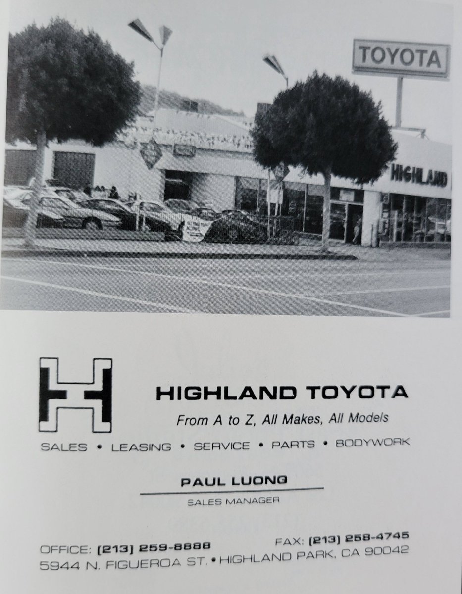 thenewYorkBlvd's tweet photo. Another #tbt🔙📸 and we go back to the early 90s before CVS sat on the corner of Ave 60 and N. Figueroa St. Back in the day Fig had a hand full of car dealerships including this Toyota dealership. #HLPhistory #NELAhistory #NFigueroaSt https://t.co/QUoF72gqGr