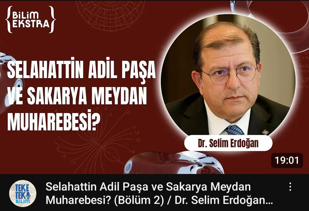 Selahattin Adil Paşa'yı anlattığımız bölümün ikinci kısmı da Teke Tek Bilim youtube kanalında yayındadır.👇 
youtu.be/i9QYpoBDqdE?si…