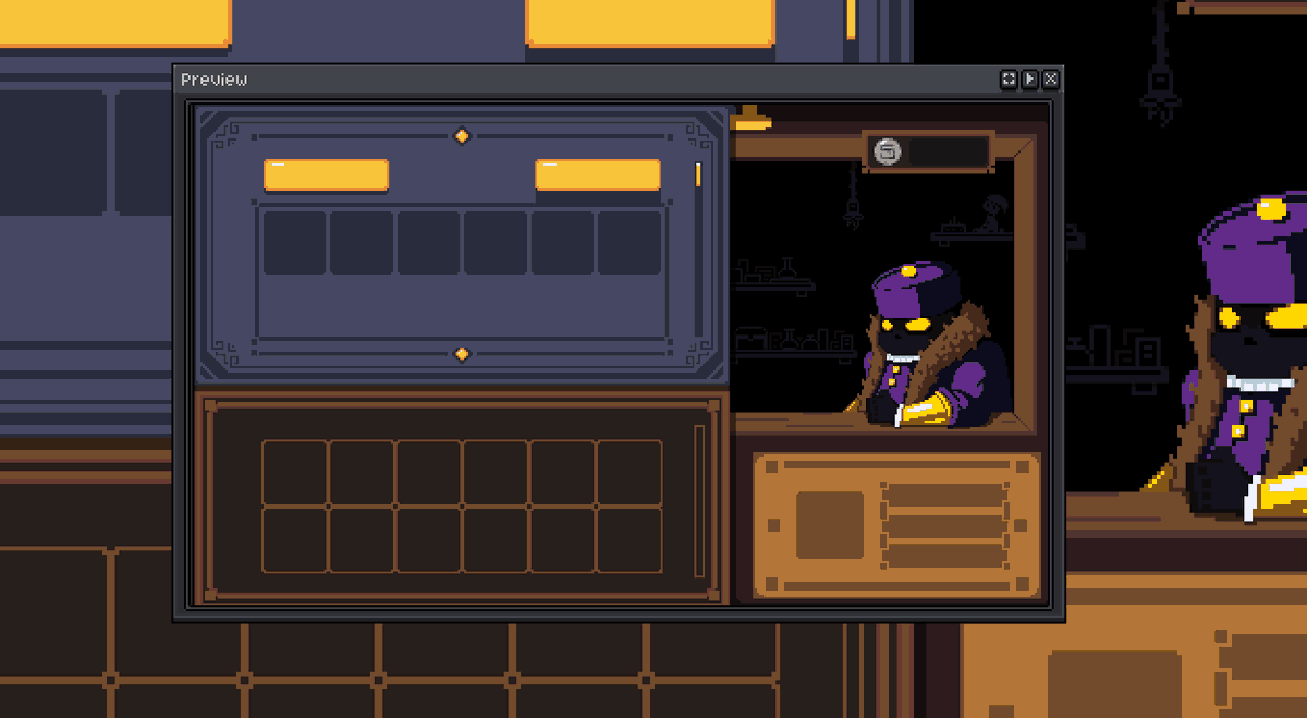 AddinSachen's tweet photo. Meet the Merchant.

#pixelartist #gamedev #UI #pixelart https://t.co/7Z5Q7XtXvE