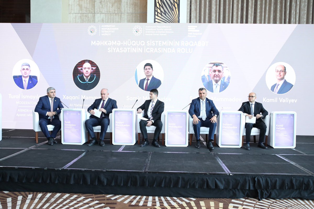 MammadAbbasbey1's tweet image. The State Service for Antimonopoly and Consumer Market Control initiated the first National Competition Forum in our country.

During the forum, we emphasized the special significance of the newly enacted #CompetitionCode among the reforms aimed at realizing our country's