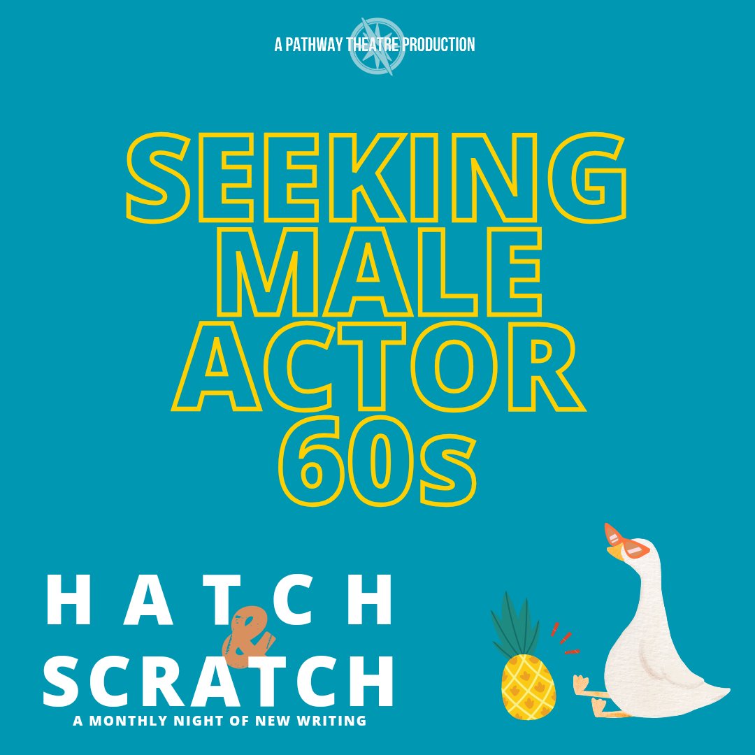 Pathway Theatre (@pathwaytheatre) on Twitter photo We're still casting for July Hatch & Scratch!
Seeking male-identifying actor in 60s w/good availability over next 2weeks
scratch@pathwaytheatre.co.uk
If you'd like to know more about H&S opportunities check our website
#casting #actor #opportunity #londontheatre #londonfringe We're still casting for July Hatch & Scratch!
Seeking male-identifying actor in 60s w/good availability over next 2weeks
scratch@pathwaytheatre.co.uk
If you'd like to know more about H&S opportunities check our website
#casting #actor #opportunity #londontheatre #londonfringe